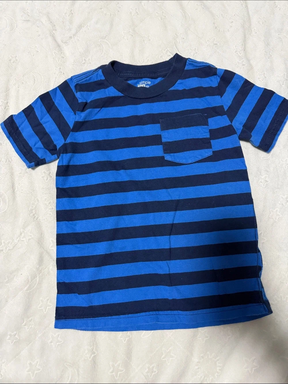 Carter's Blue & Mint Green Striped Short Sleeve Tee Set 4T